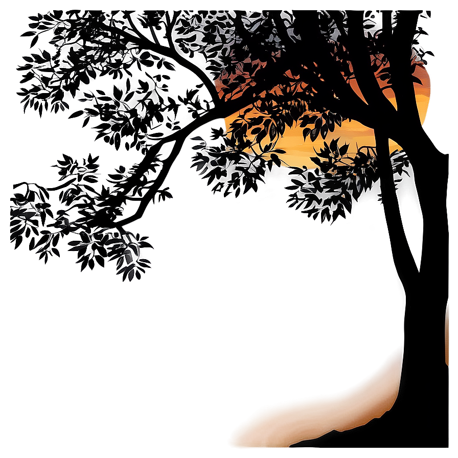 Sunset Tree Silhouette Png 05252024 PNG Image