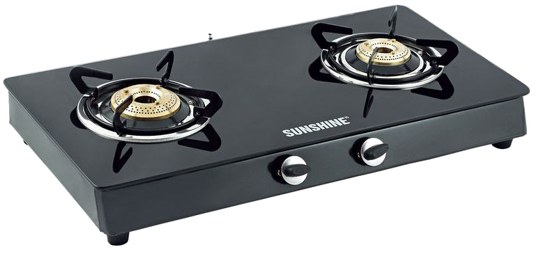 Sunshine Double Burner Gas Stove PNG Image