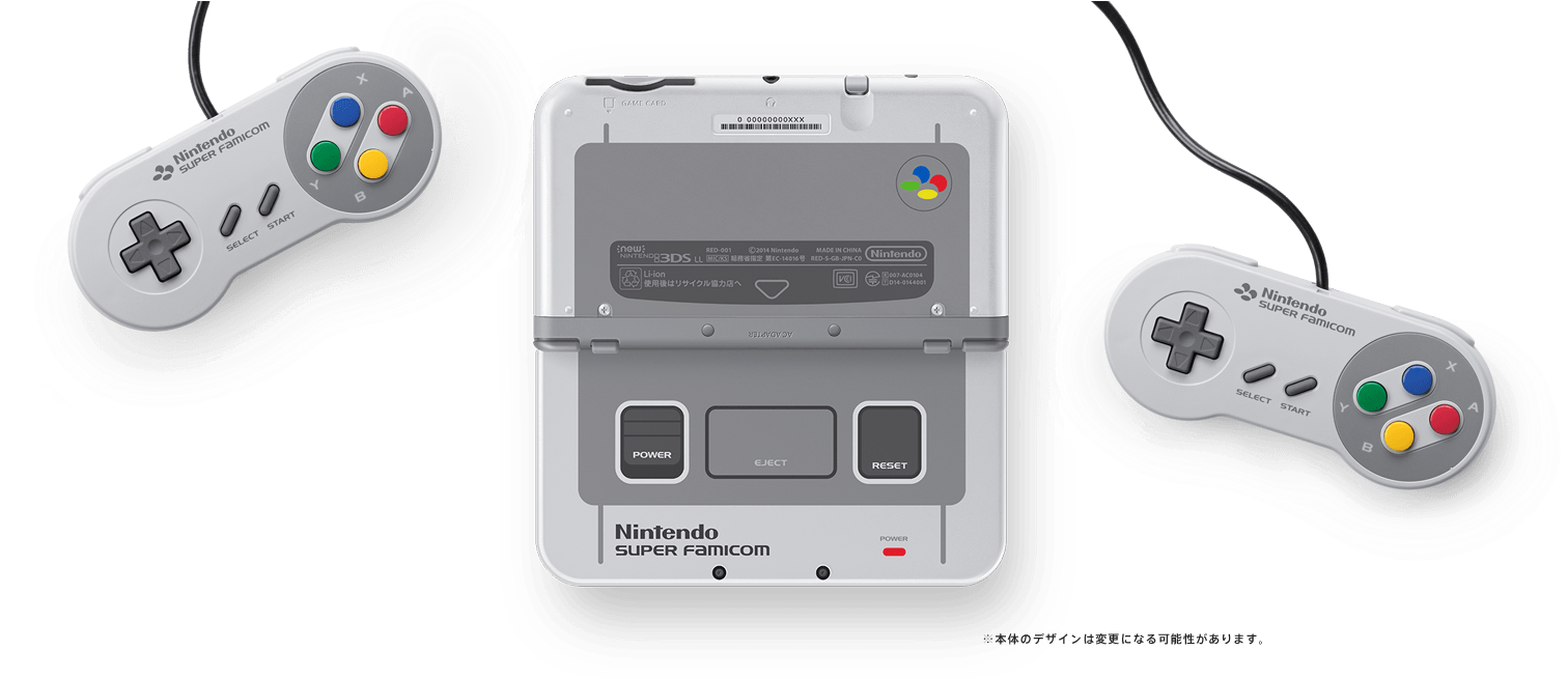 Super Famicom Consoleand Controllers PNG Image