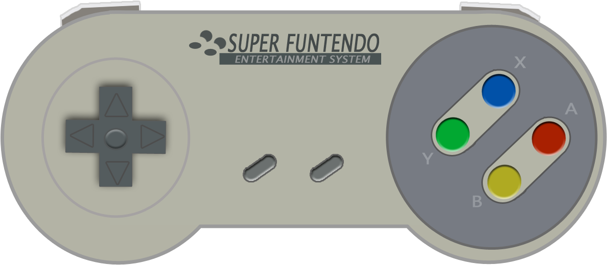 Super Funtendo Controller Vector PNG Image