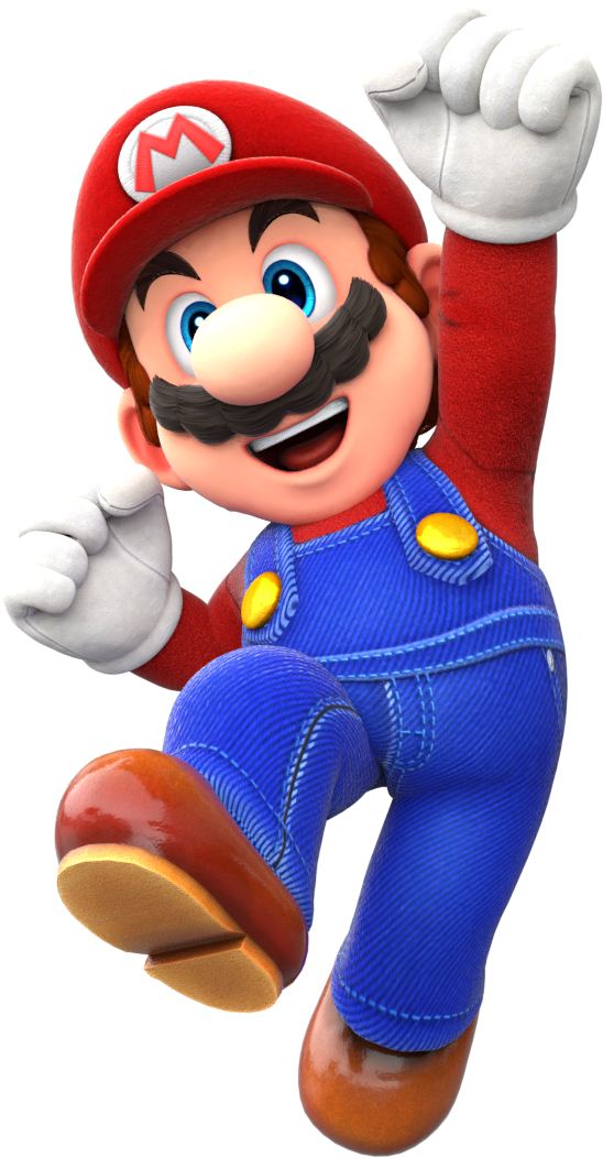 Super_ Mario_ Jumping_ Action PNG Image