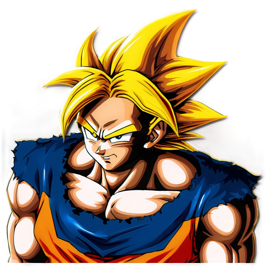 Super Saiyan 3 Goku In The Moonlight Png Mlf20 PNG Image