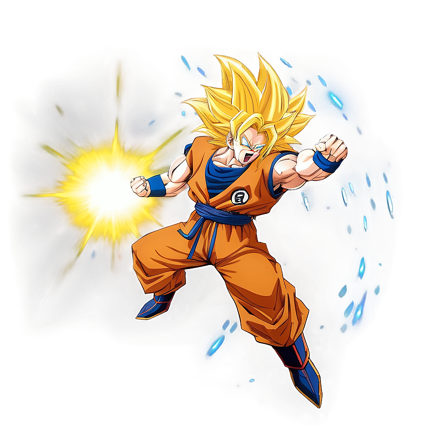 Super Saiyan 3 Goku's Energy Explosion Png Ucy PNG Image