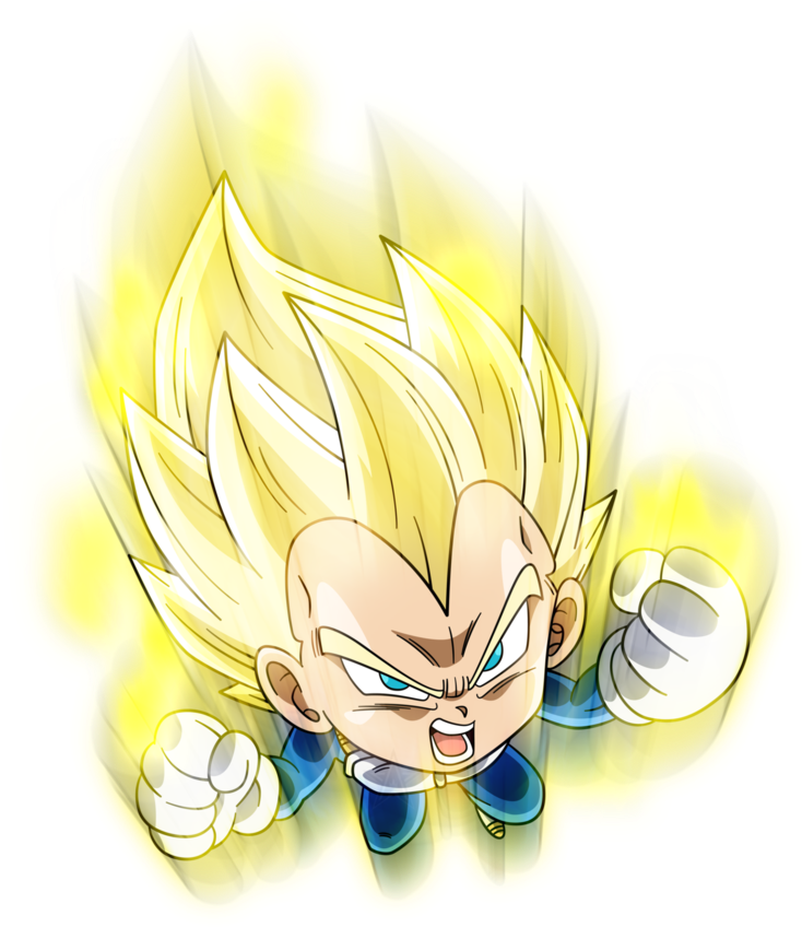 Super Saiyan Aura Cartoon Character PNG Image