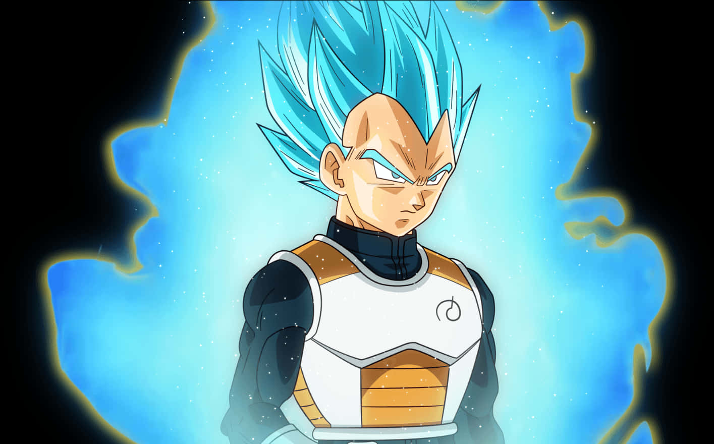 Super Saiyan Blue Vegeta Profile PNG Image