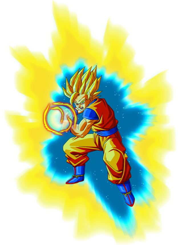 Super Saiyan Energy Aura PNG Image