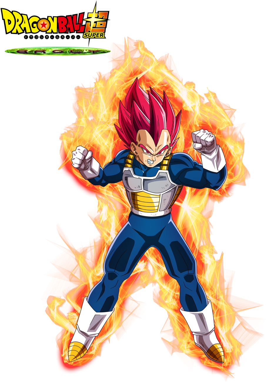 Super_ Saiyan_ God_ Vegeta_ Flaming_ Aura.png PNG Image