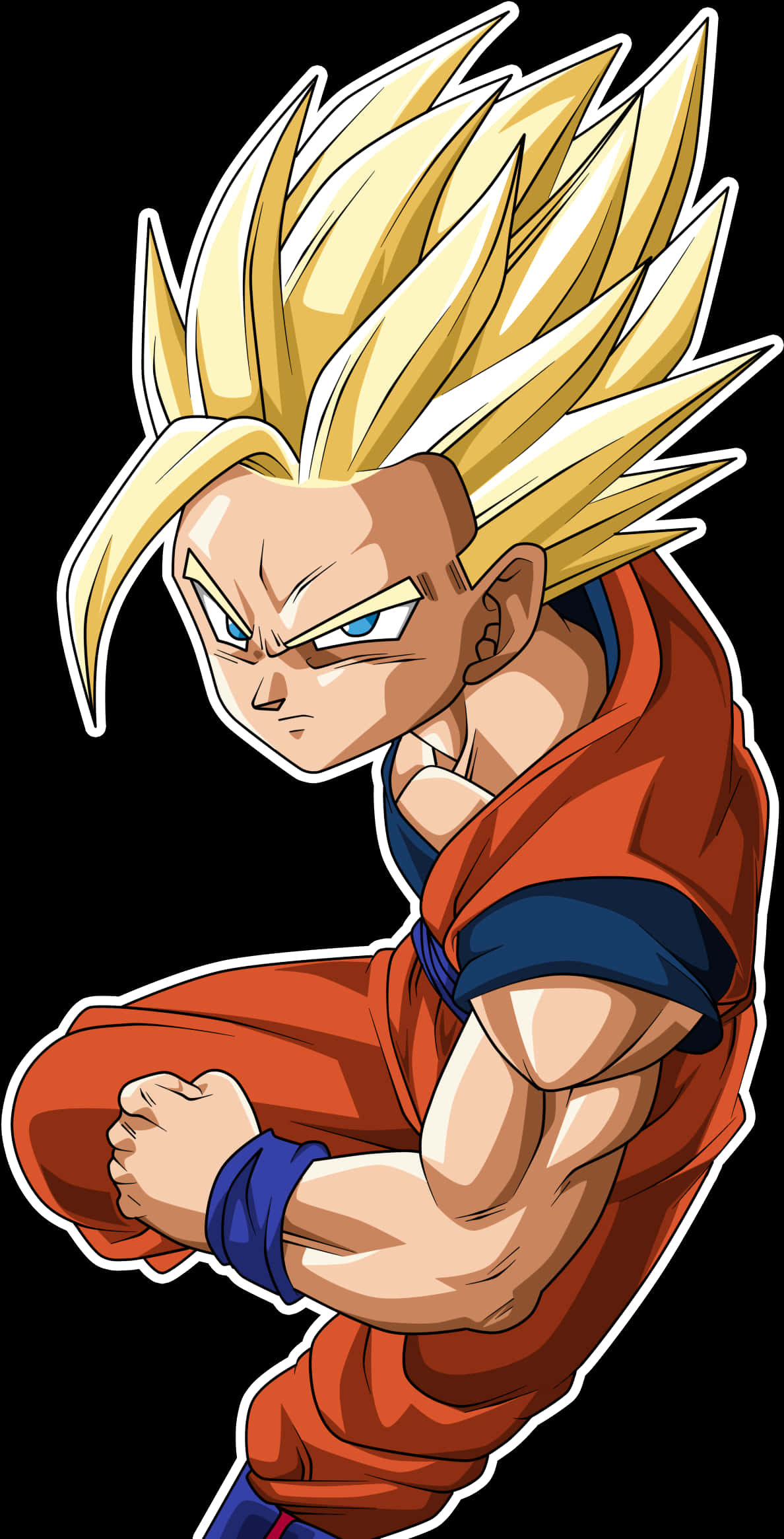 Super Saiyan Gohan Pose PNG Image