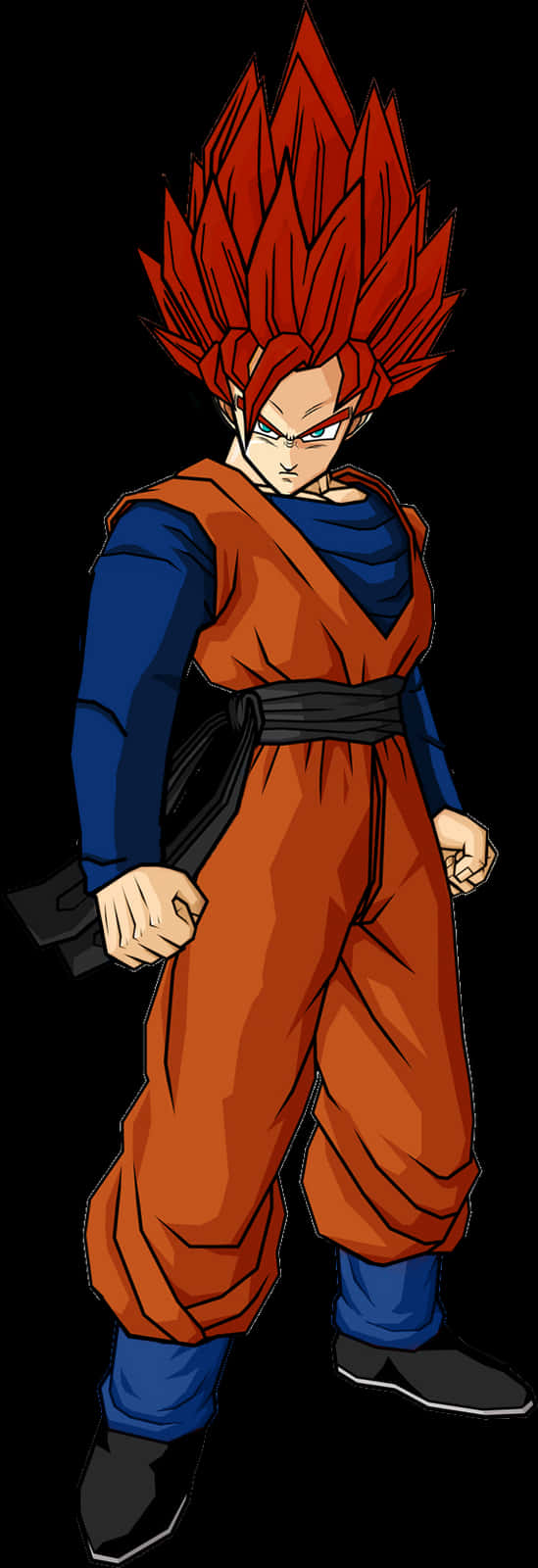 Super Saiyan Gohan Stance PNG Image