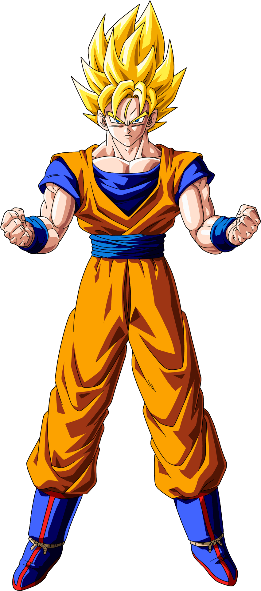 Super_ Saiyan_ Goku_ Power_ Stance.png PNG Image