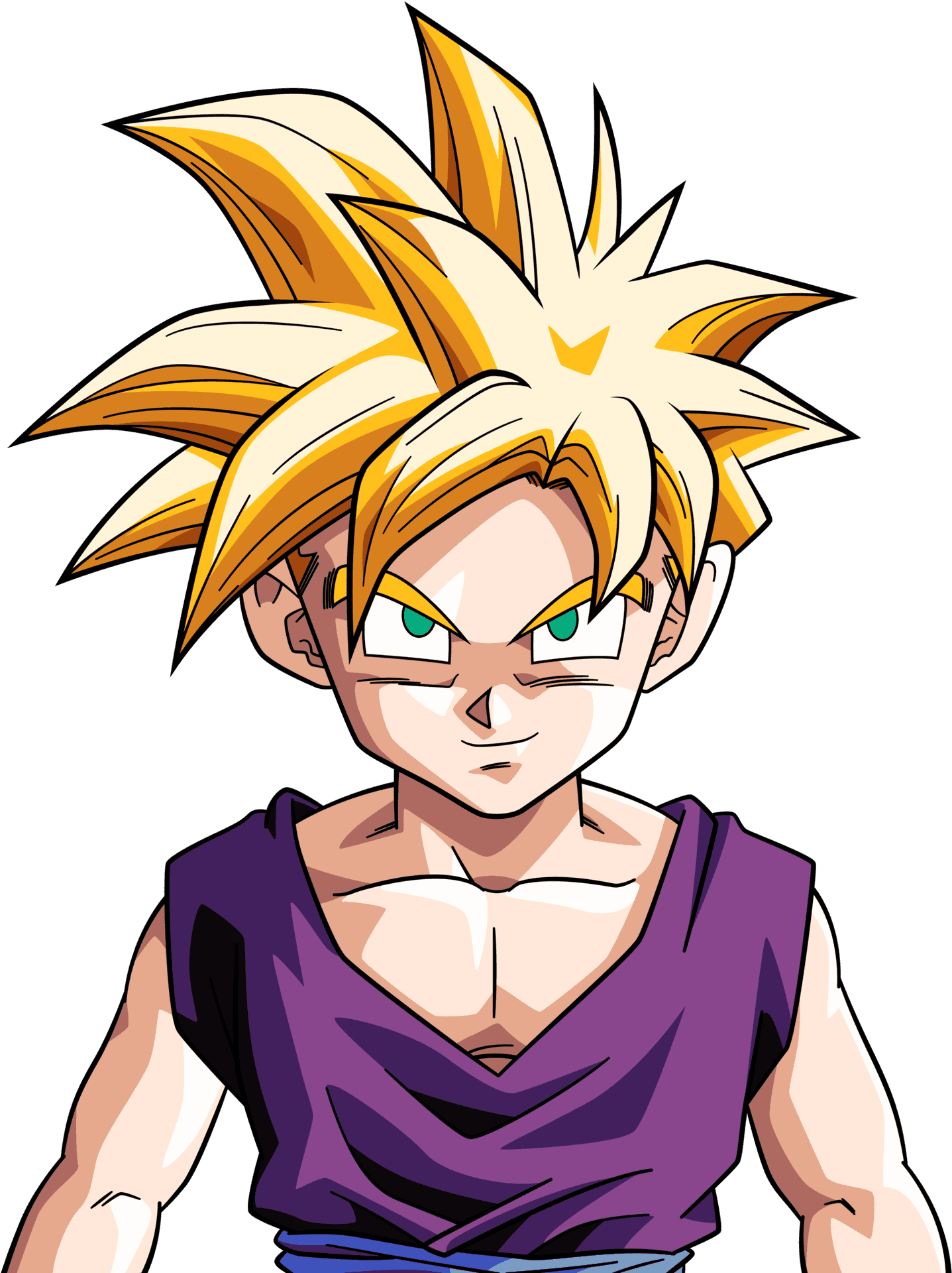 Super Saiyan Teen Character PNG Image