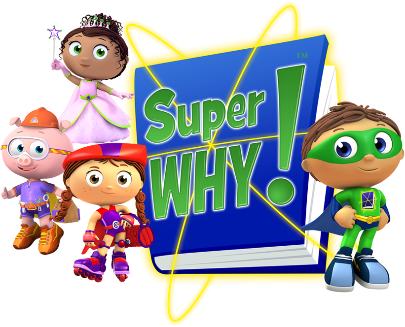 Super Why Animated Characters PNG Image