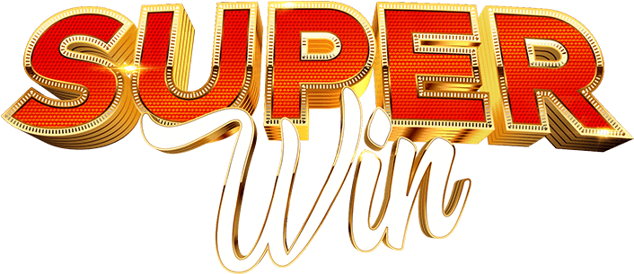 Super Win Golden Text Design PNG Image