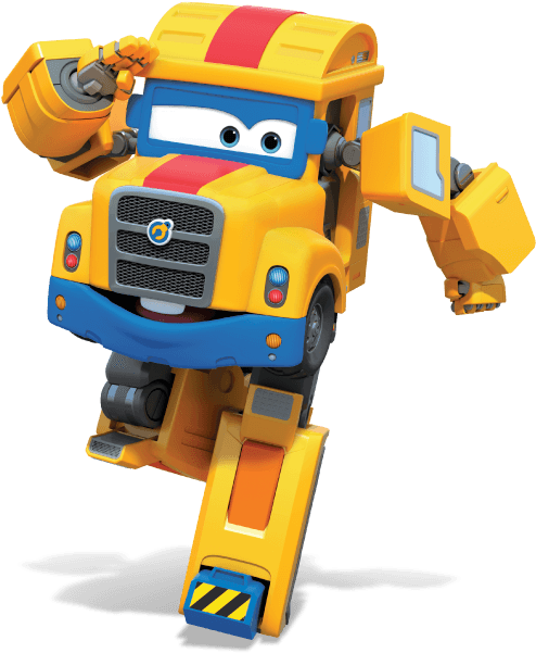 Super Wings Donnie Transforming Robot PNG Image