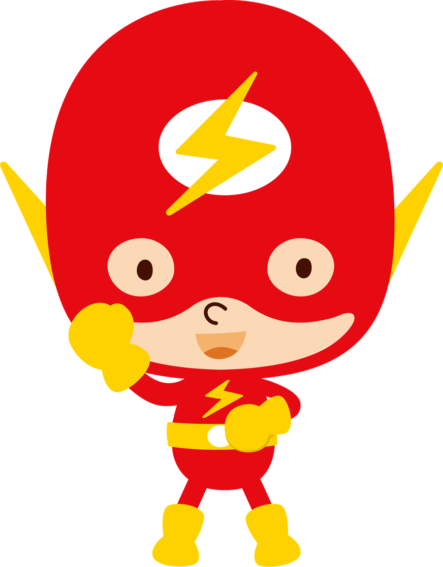 Superhero Baby Cartoon Character PNG Image