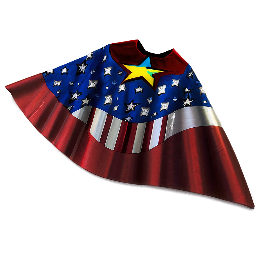 Superhero Cape With Stars Png Kql PNG Image