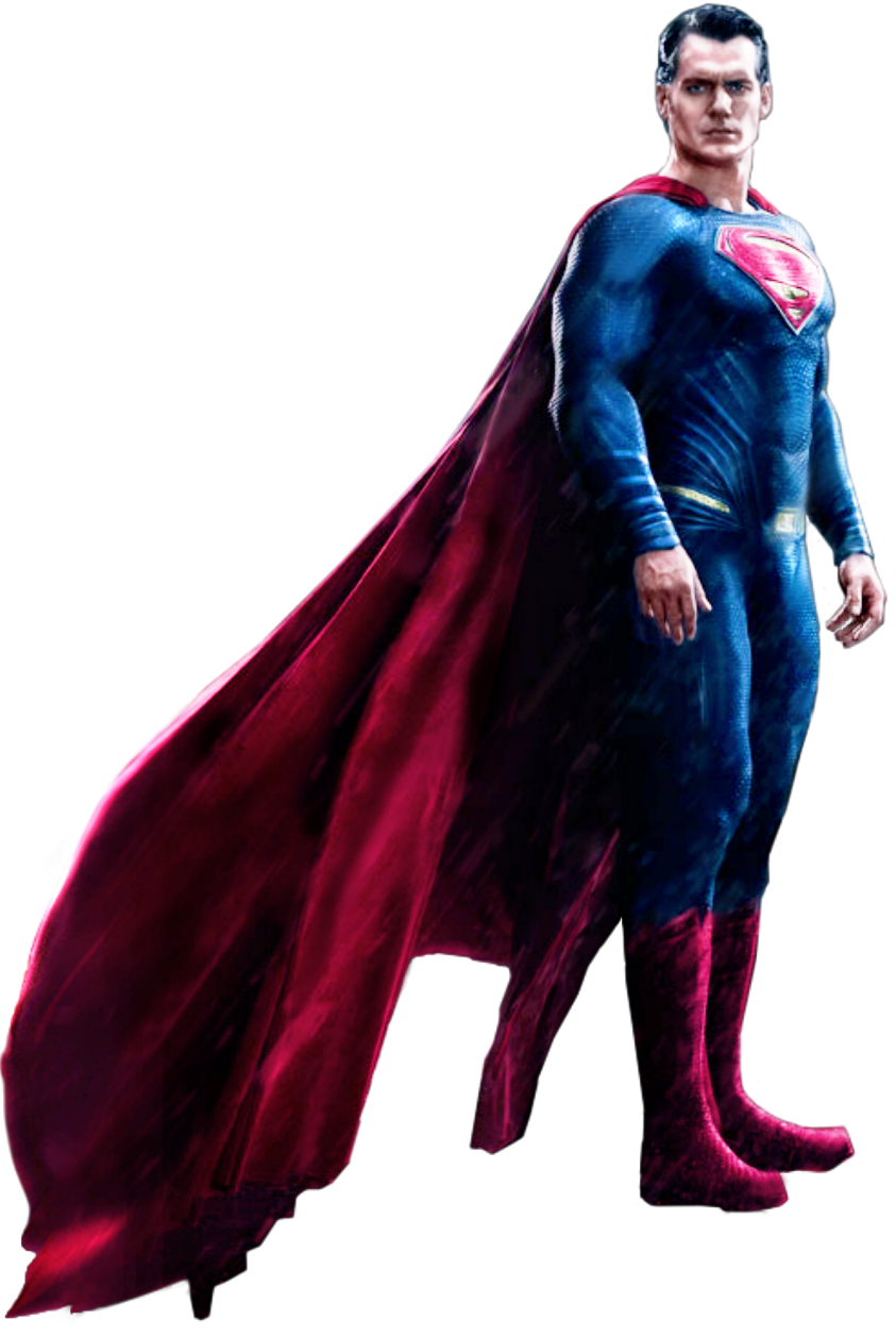 Superheroin Blueand Red Costume PNG Image