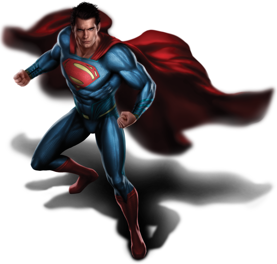 Superman_ Flying_ Action_ Pose PNG Image