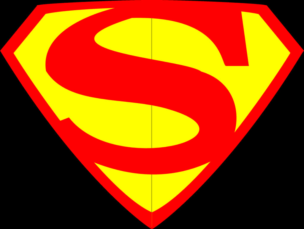 Superman Logo Iconic Redand Yellow PNG Image