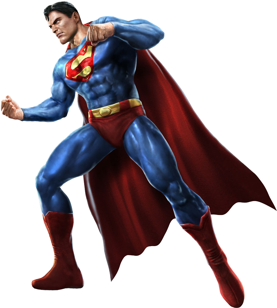 Superman Power Pose.png PNG Image