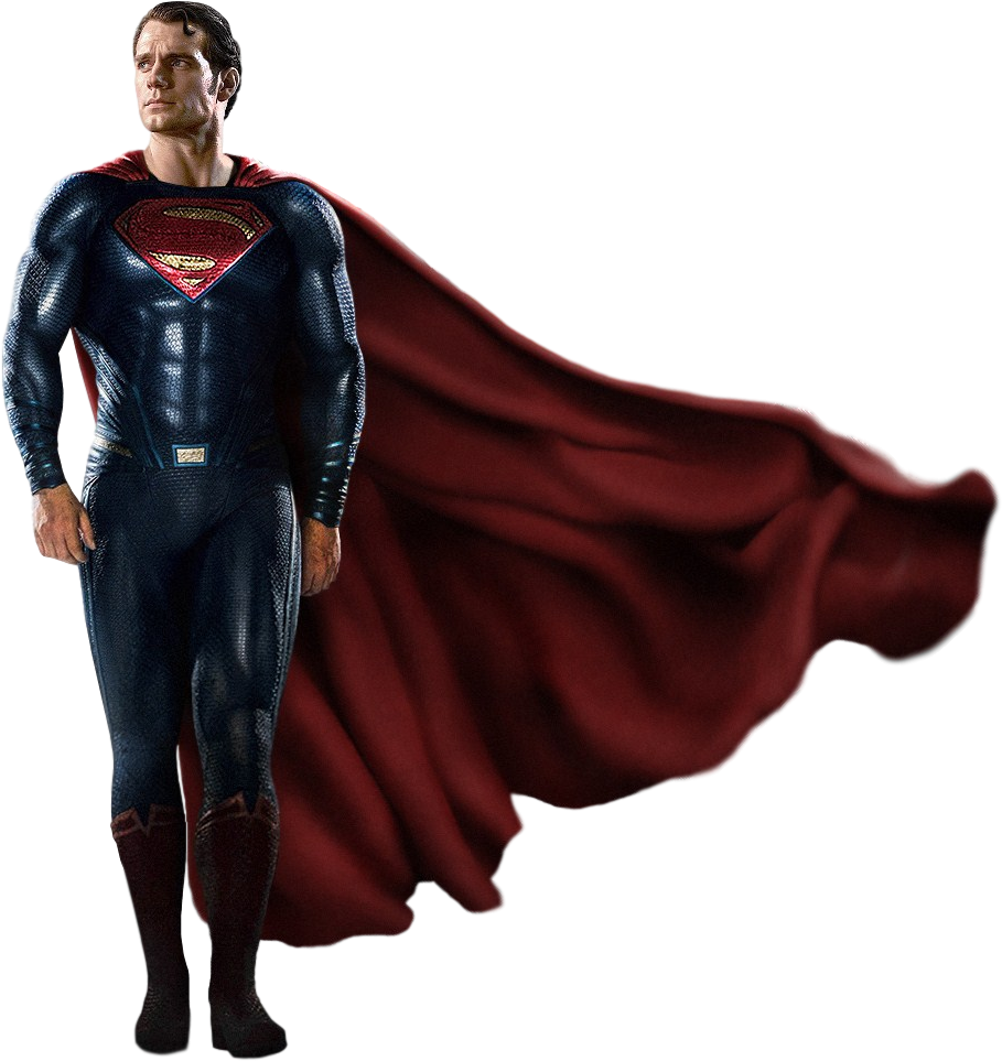 Superman Standing Pose PNG Image