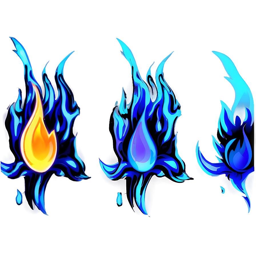 Supernatural Blue Flames Png Qcp PNG Image