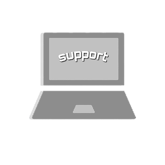 Support Laptop Graphic PNG Image