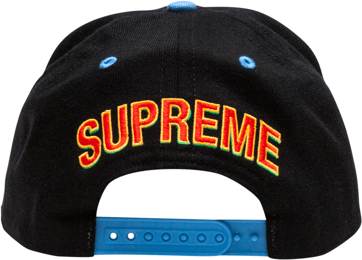 Supreme Branded Black Cap PNG Image