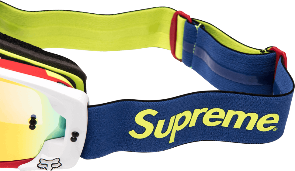 Supreme Branded Motocross Goggles PNG Image