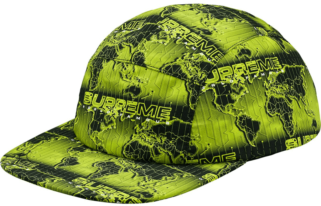 Supreme Branded World Map Cap PNG Image