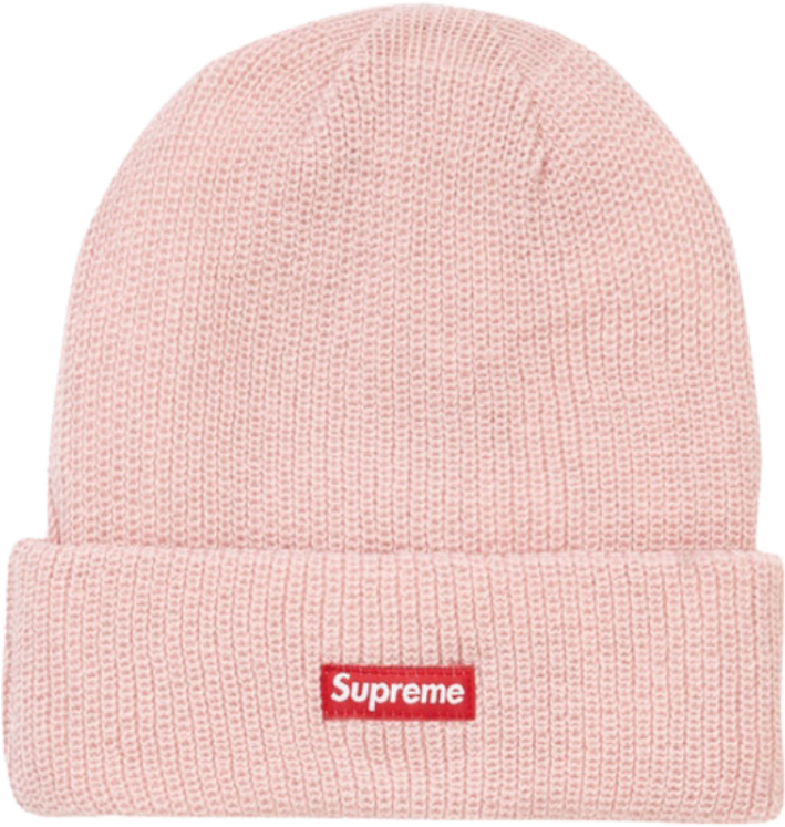 Supreme Pink Beanie Hat PNG Image