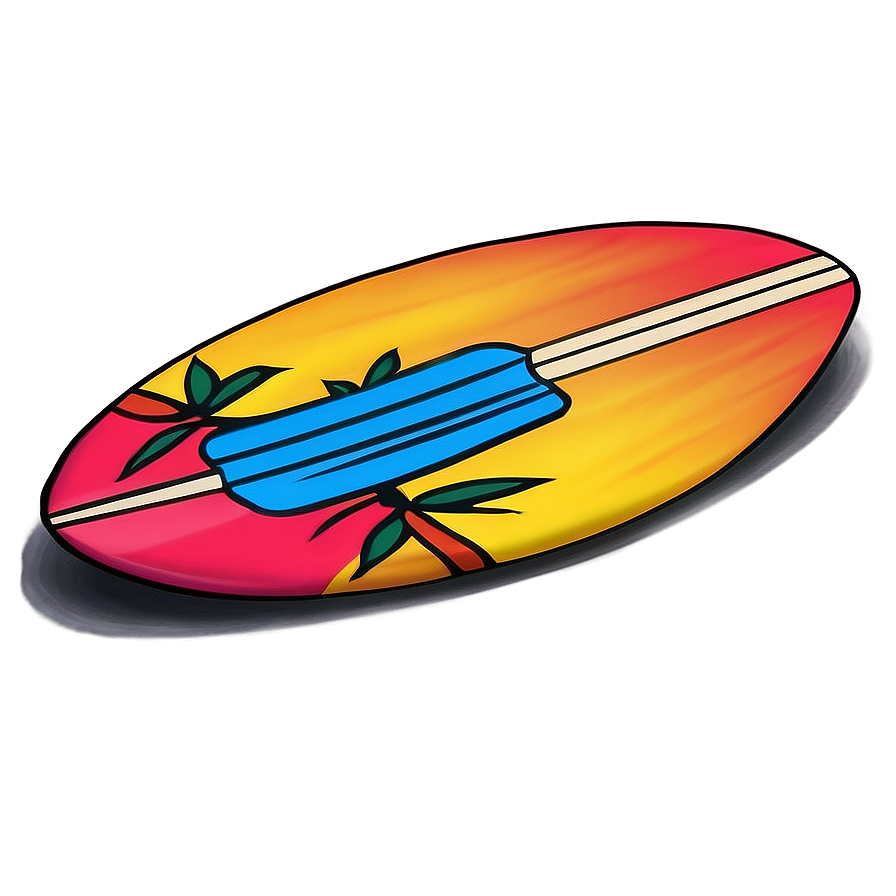 Surfboard Sunset Scene Png 17 PNG Image