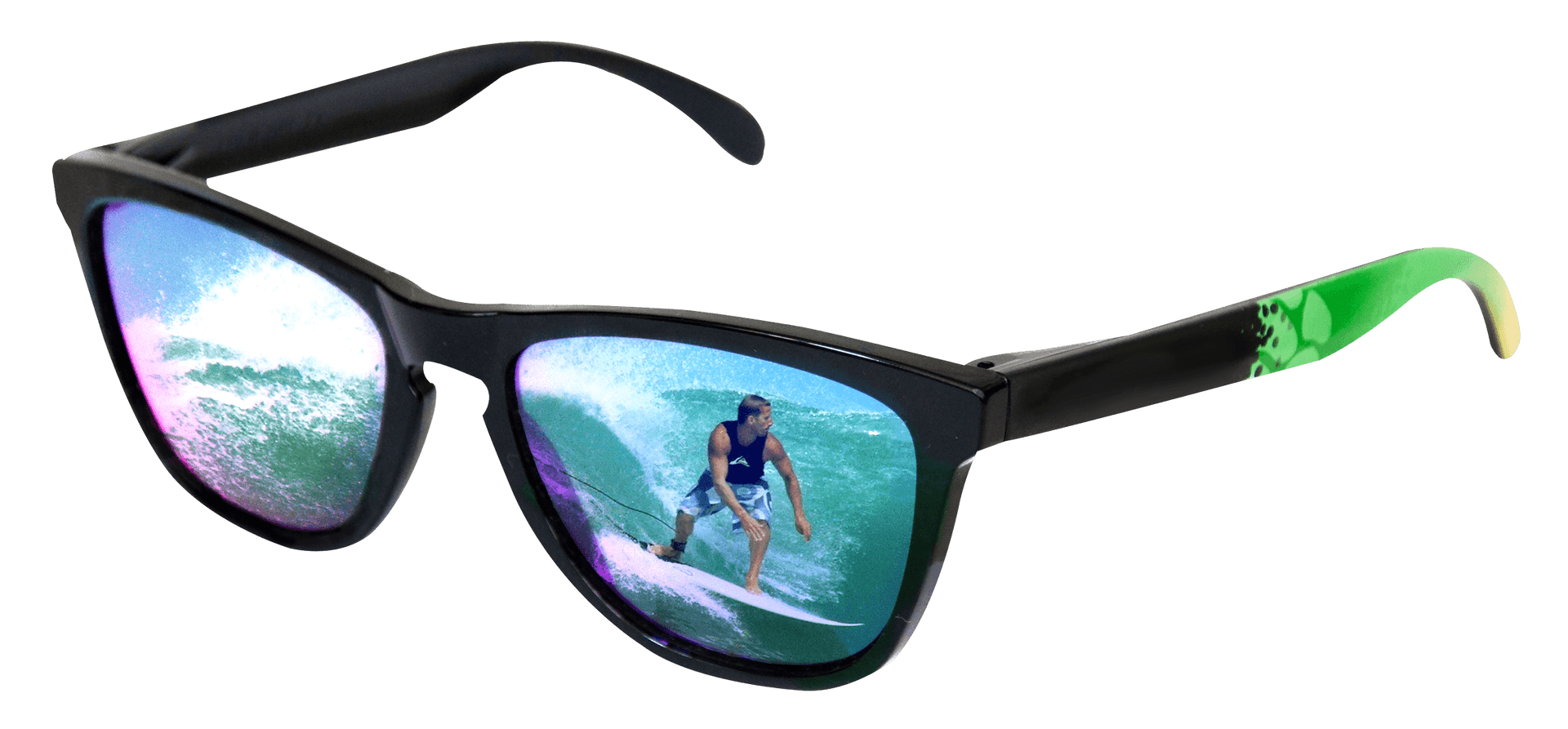 Surfer Reflection Sunglasses.png PNG Image