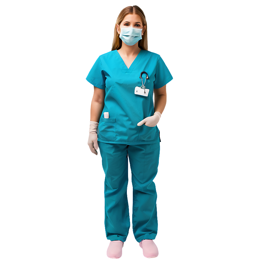 Surgical Nurse In Scrubs Png 41 PNG Image