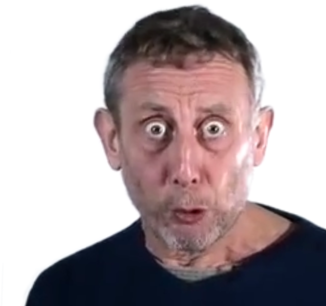 Surprised Man Expression PNG Image