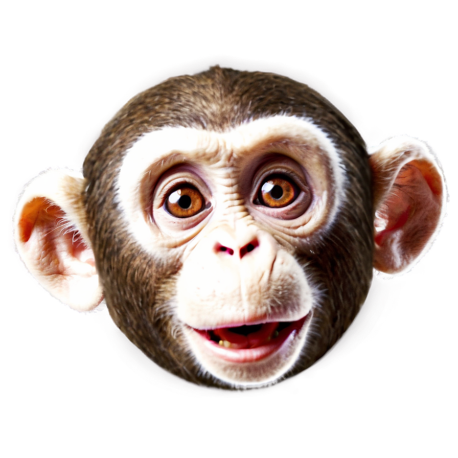 Surprised Monkey Face Expression Png Ayi PNG Image