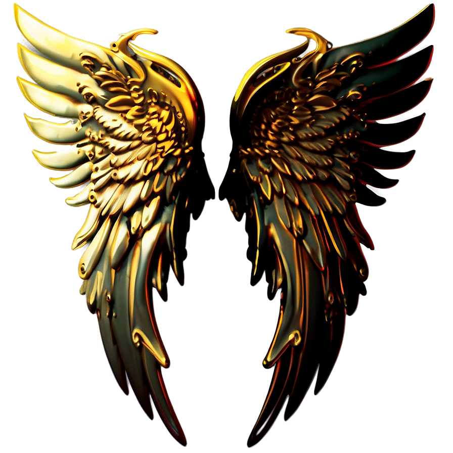 Surreal Angel Wings Emblem Png 4 PNG Image