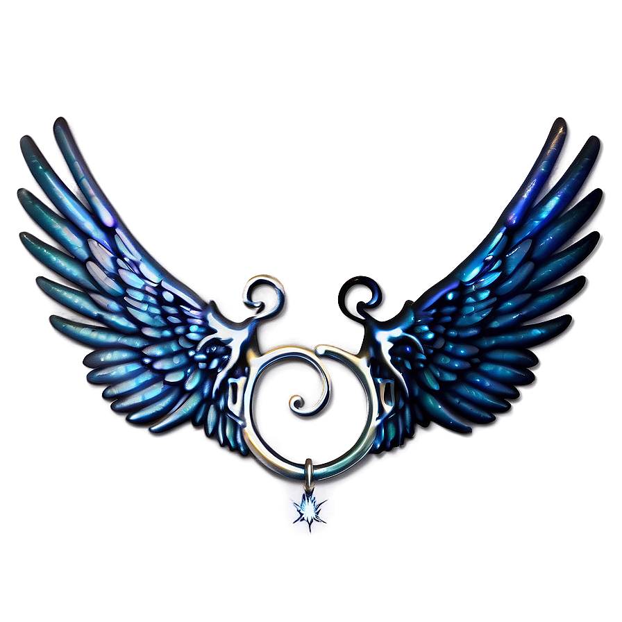 Surreal Angel Wings Emblem Png Kdj PNG Image