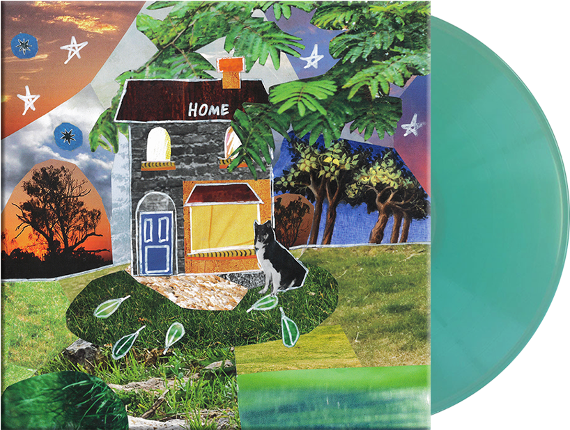 Surreal Collage Vinyl Record PNG Image