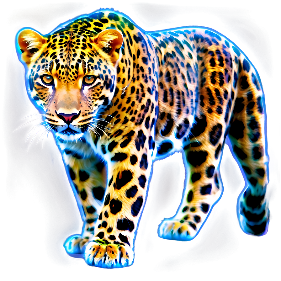 Surreal Cosmic Leopard Png Arq93 PNG Image