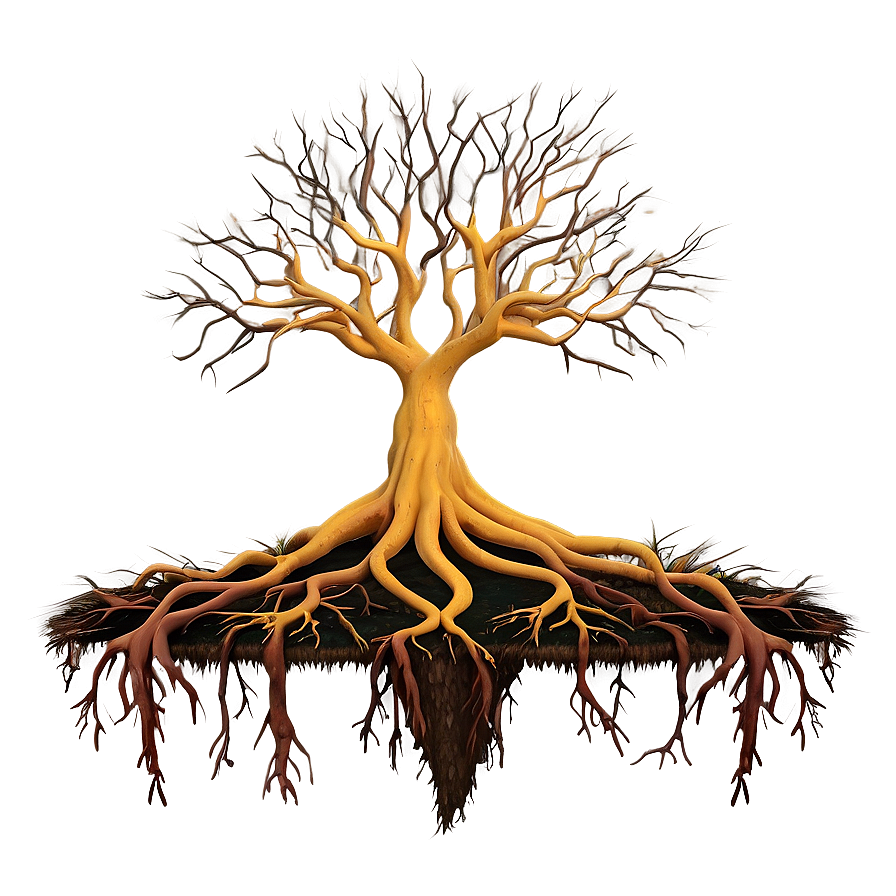 Surreal Tree Roots Concept Png Sdg28 PNG Image