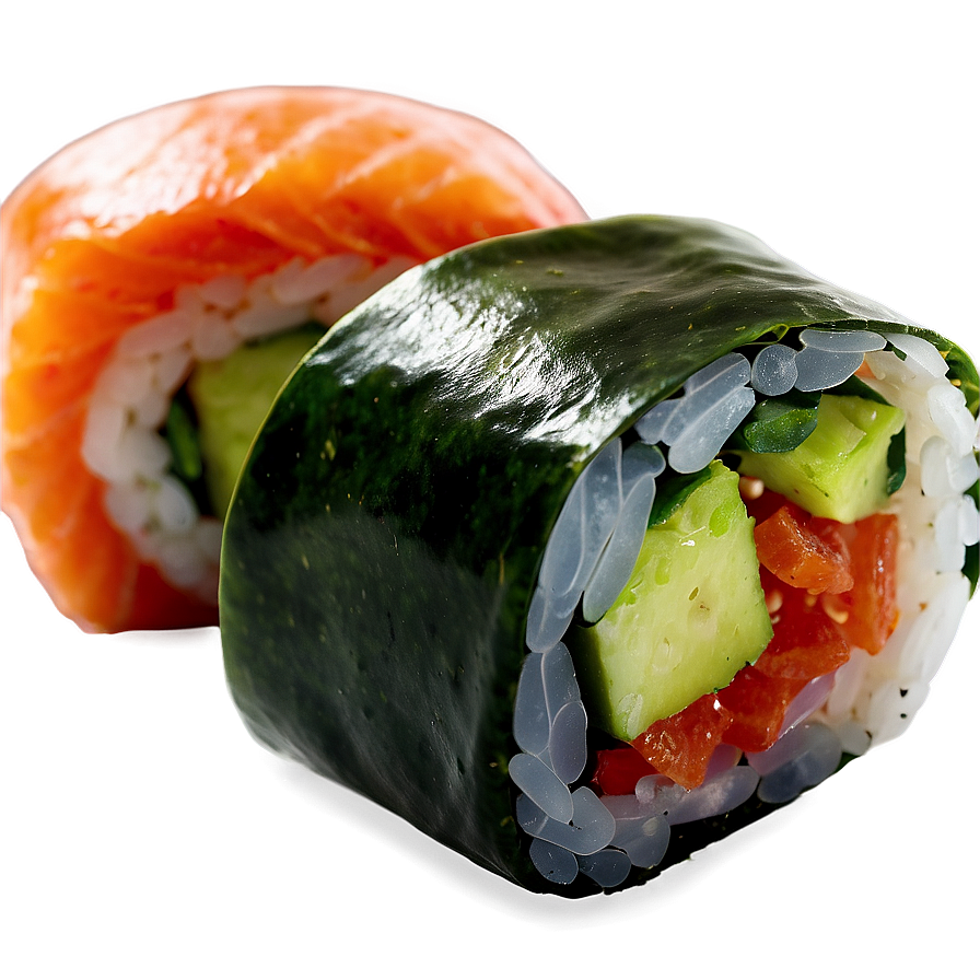 Sushi In Seaweed Wrap Png Sjf PNG Image