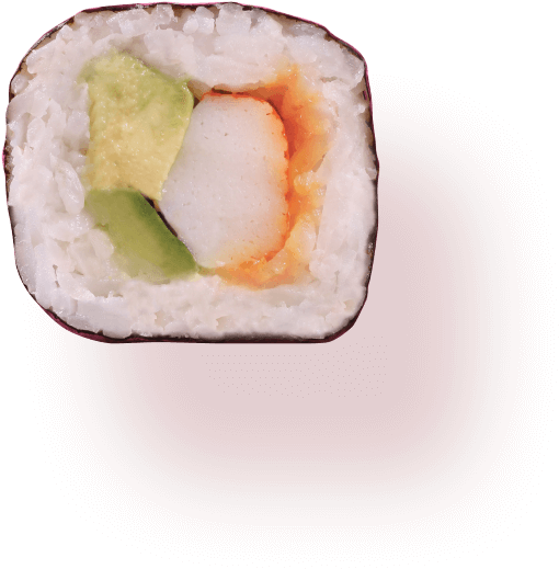 Sushi Roll Cross Section PNG Image