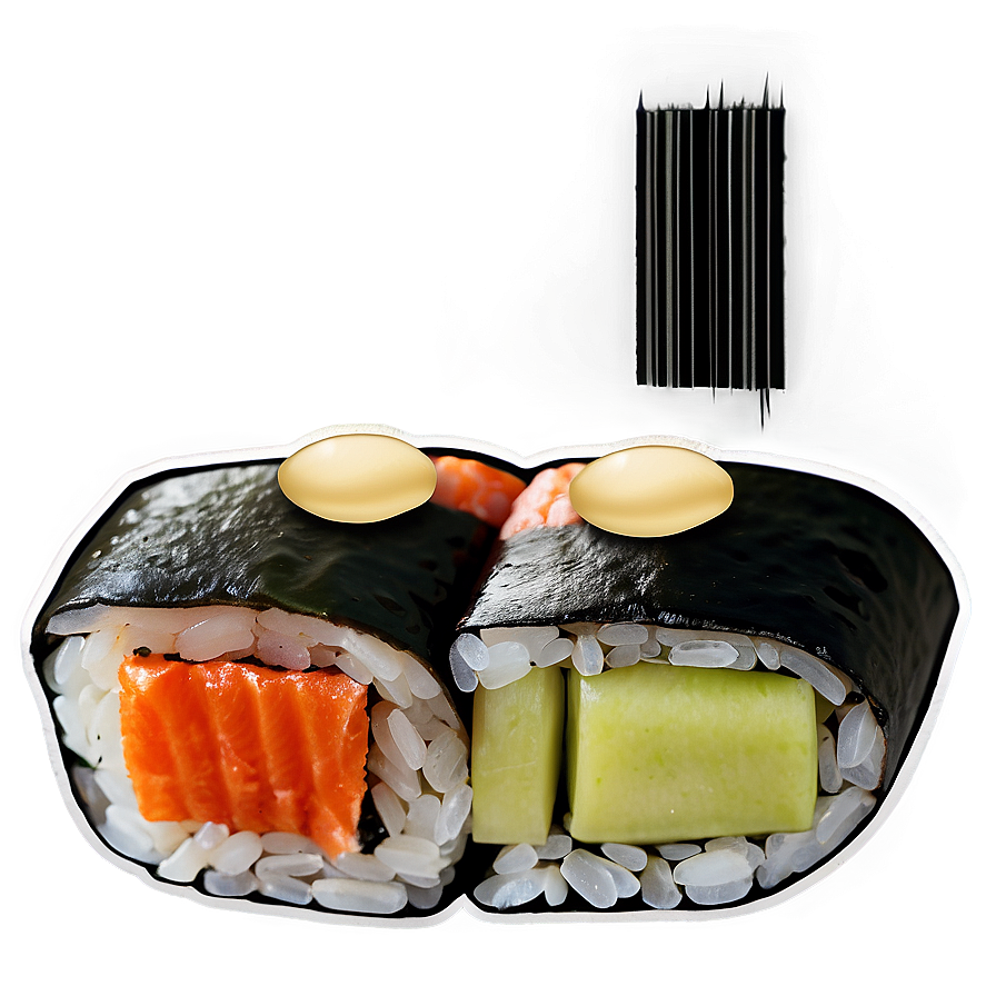 Sushi With Soy Sauce Png Dry PNG Image