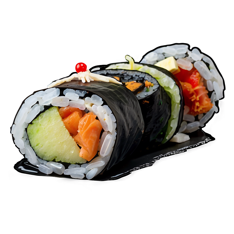 Sushi With Tempura Png Kkl95 PNG Image