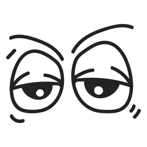 Suspicious Cartoon Eyes PNG Image