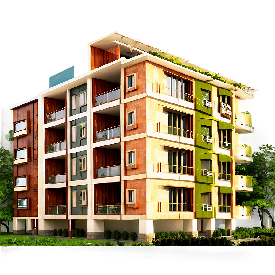 Sustainable Apartment Architecture Png Yky83 PNG Image