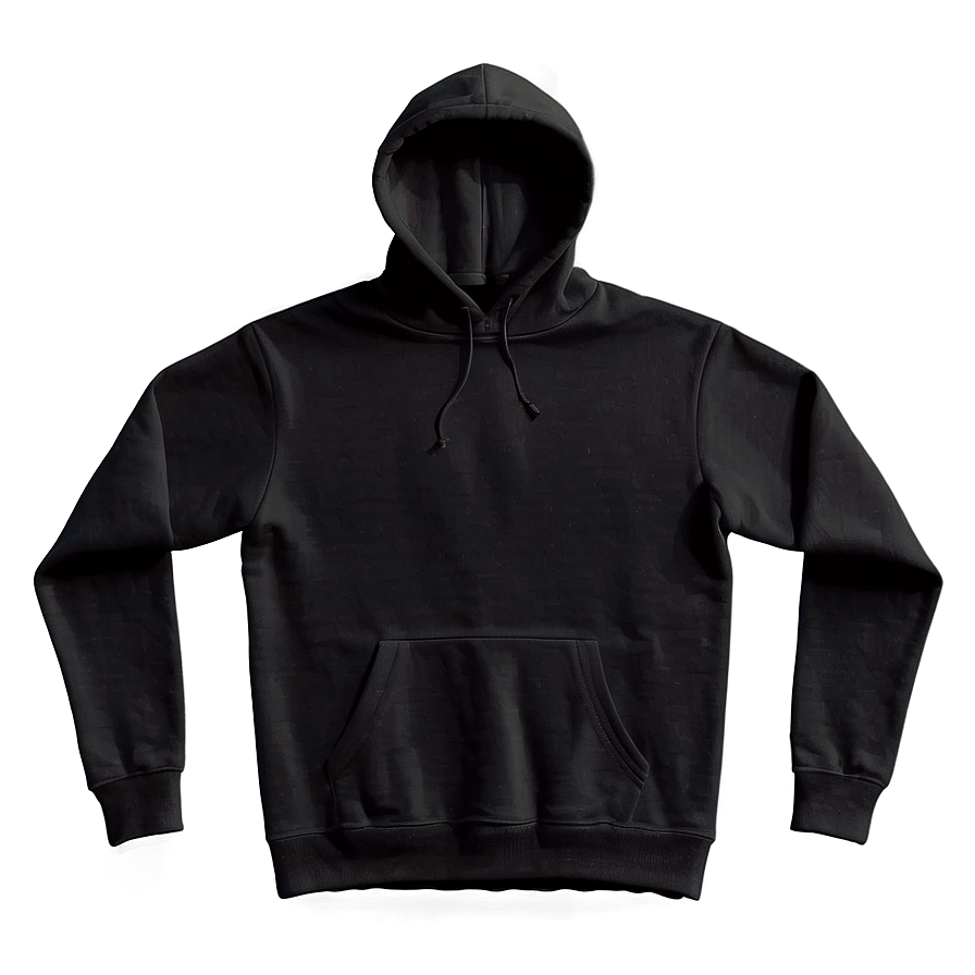 Sustainable Black Hoodie Png 05252024 PNG Image