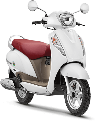 Suzuki Access125 Scooter White PNG Image