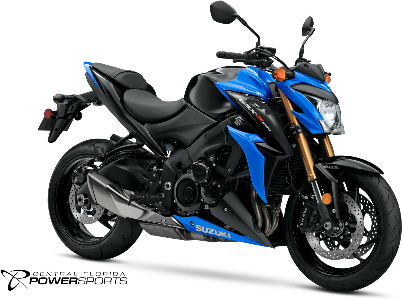 Suzuki Blueand Black Motorcycle PNG Image